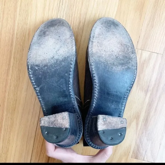 - 𝅺ANTHROPOLOGIE Holding Horses beatrice distressed Suede ankle boots sz 9…