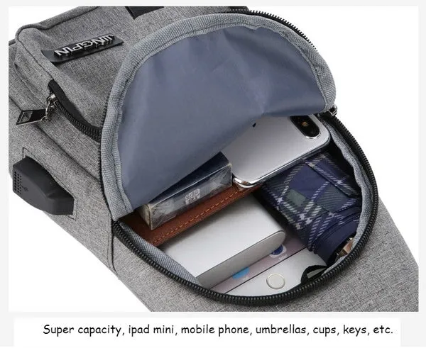 10L Backpack Chest Cross Body One Strap Shoulder Day Pack for Men Women