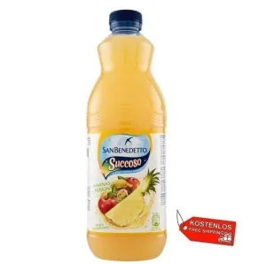 12x San Benedetto Succoso Ananas Fruchtsaft 1,5Lt