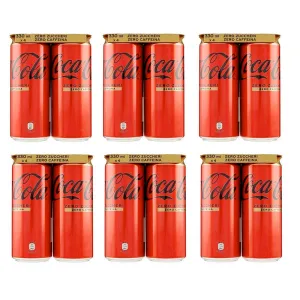 24x COCA-COLA Zero Zuccheri Zero Caffeina Einwegdose 330ml