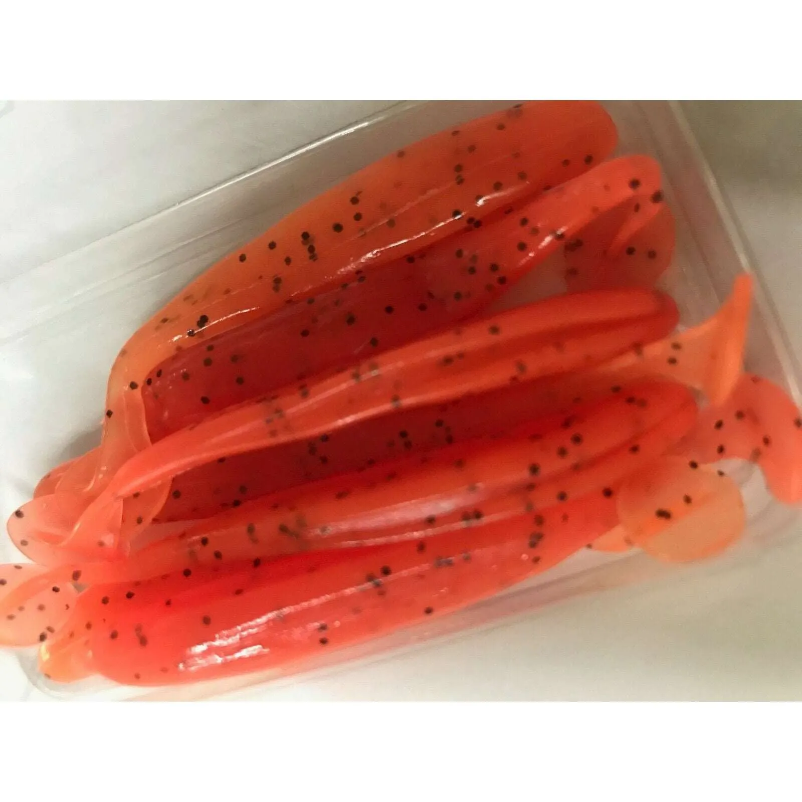 24x Soft Plastic Paddle Tail Shad 75mm On 3 Colour Scented Fishing Tackle