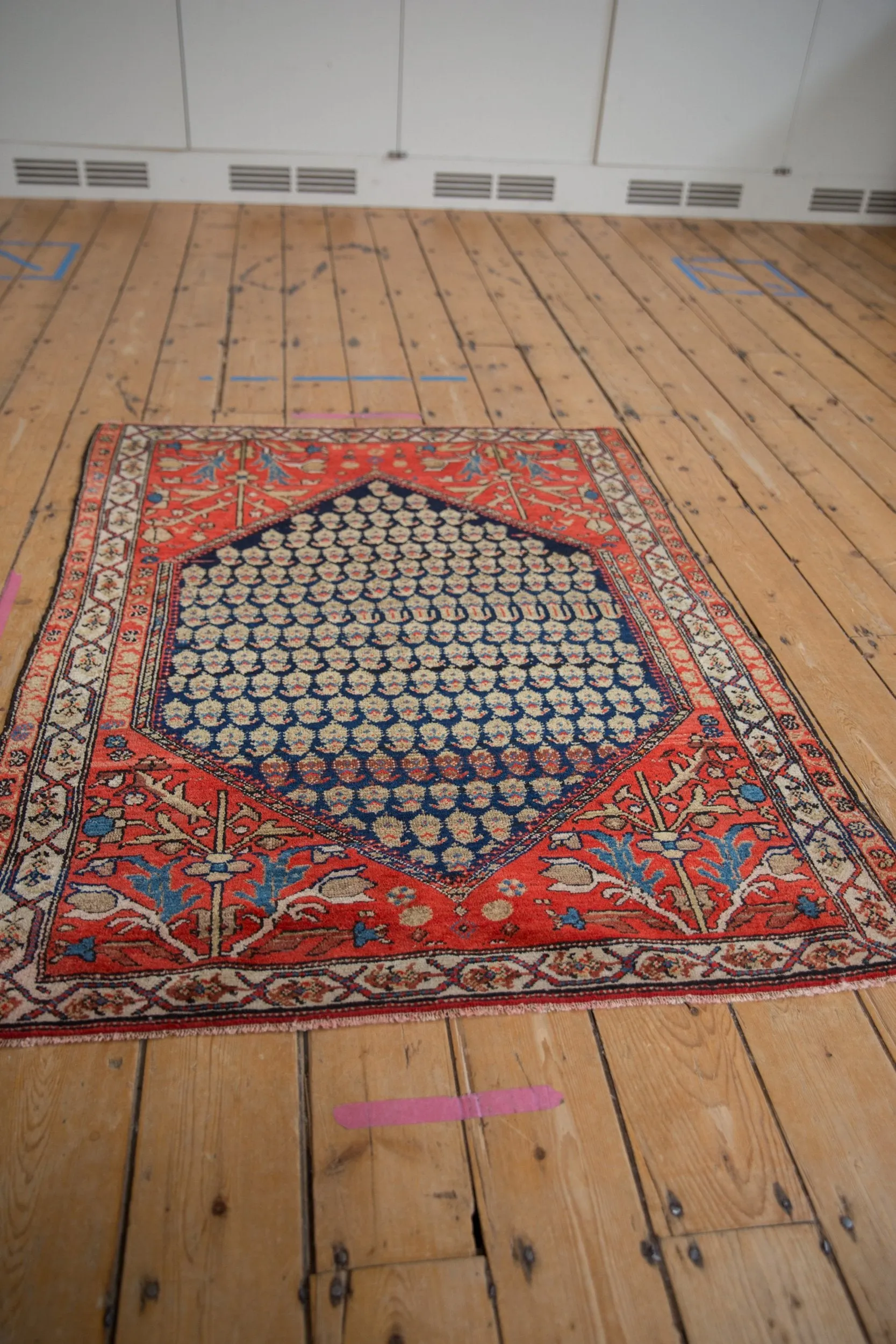 3.5x4.5 Vintage Malayer Square Rug