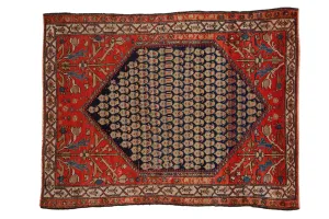 3.5x4.5 Vintage Malayer Square Rug