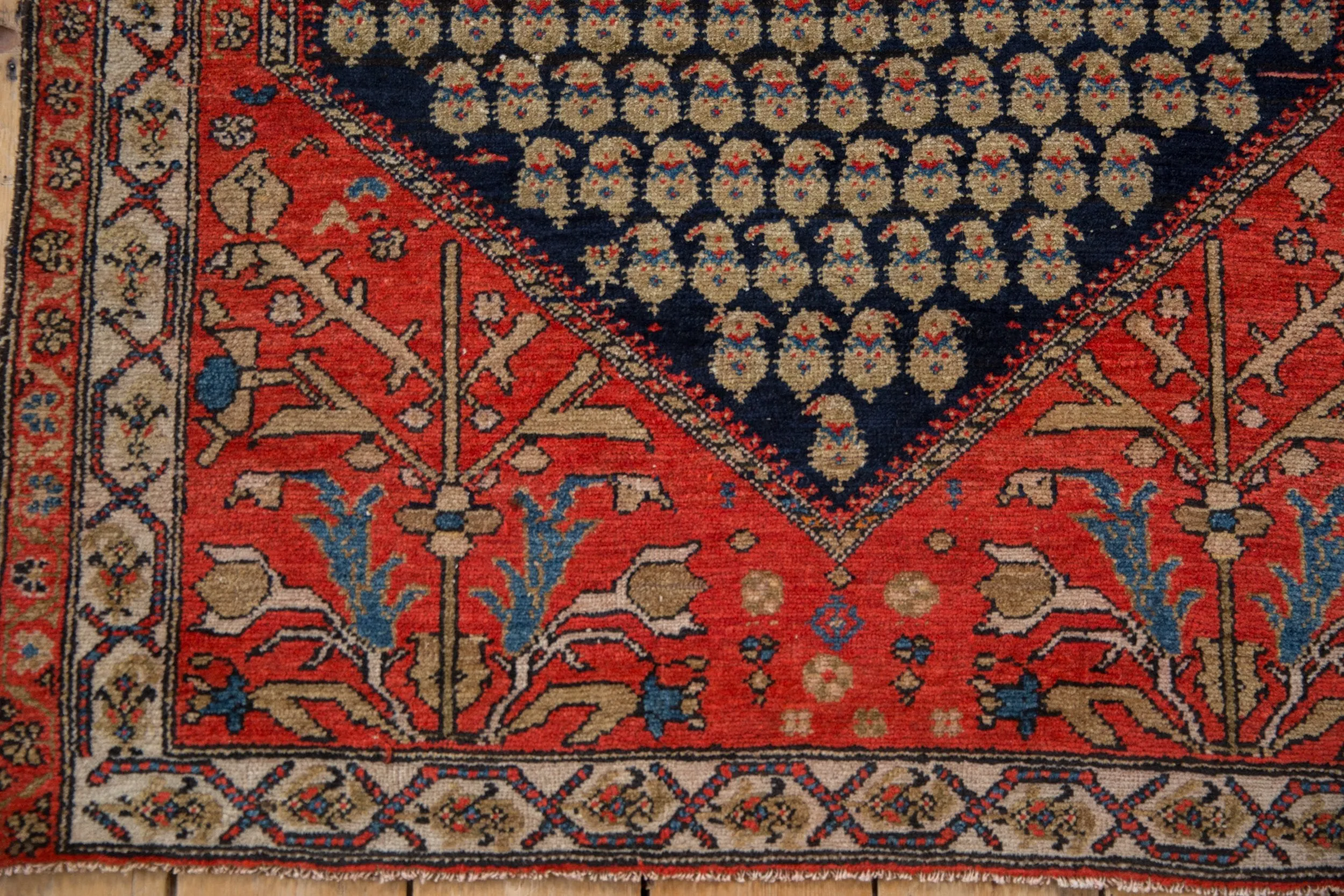 3.5x4.5 Vintage Malayer Square Rug