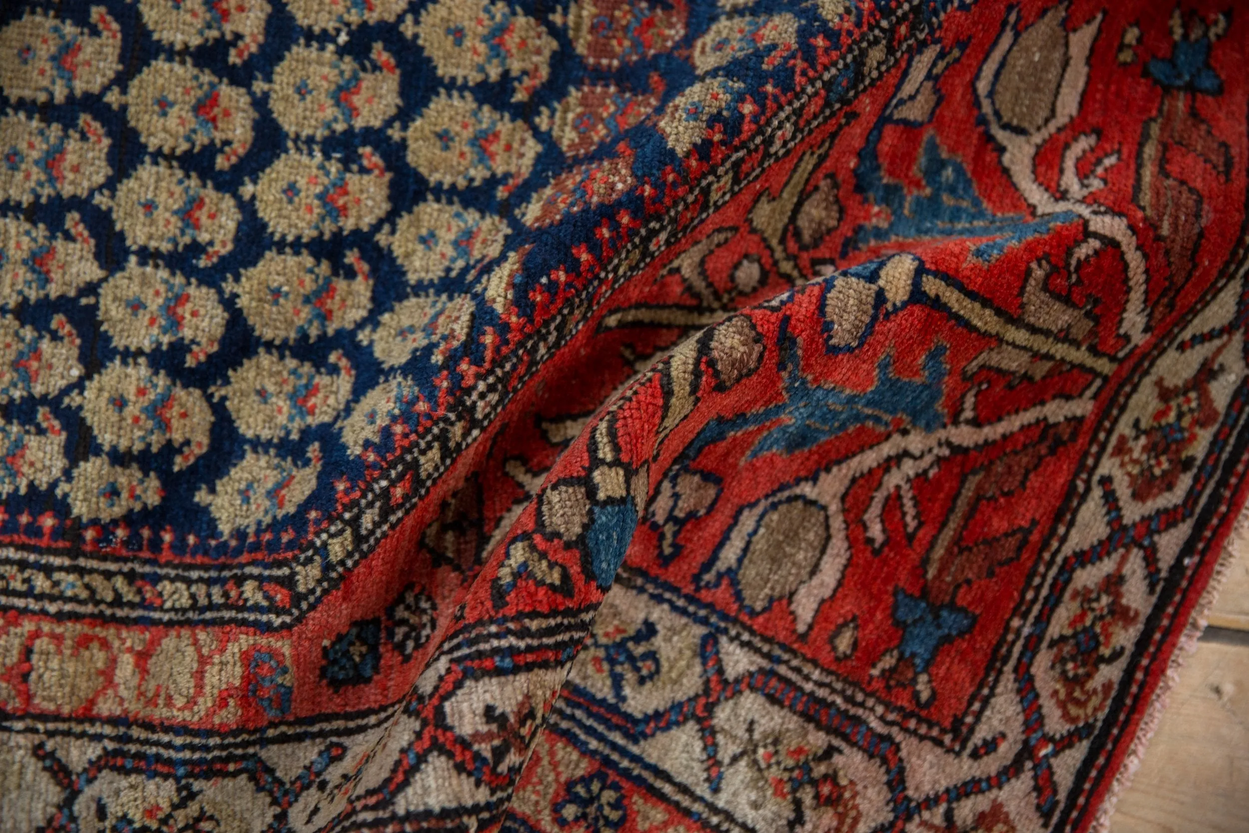 3.5x4.5 Vintage Malayer Square Rug