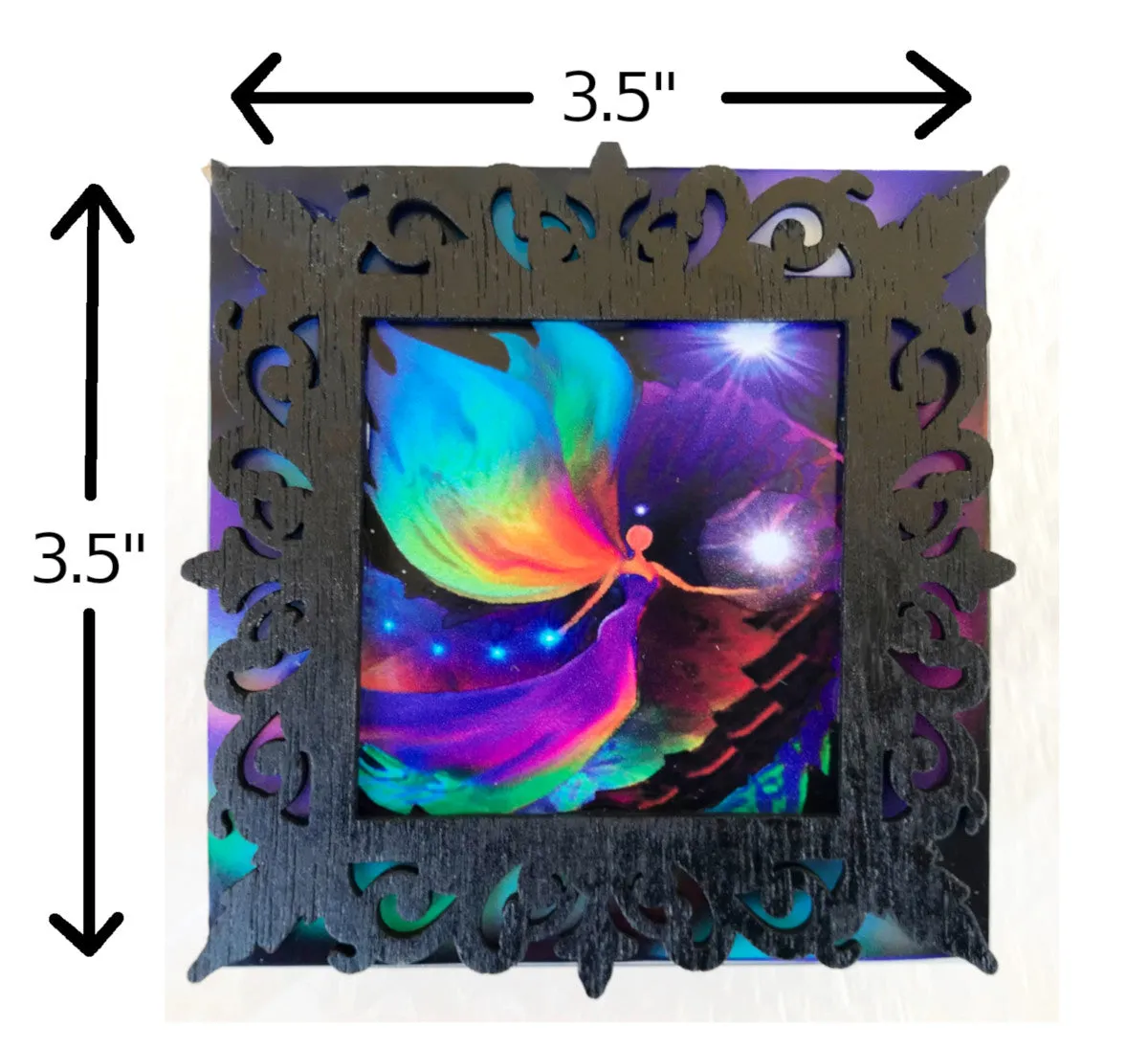 3d Colorful Night Light, Spiritual Altar Lighting, Wall Plug In, Small Bedside Lamp - "The Divine Path"