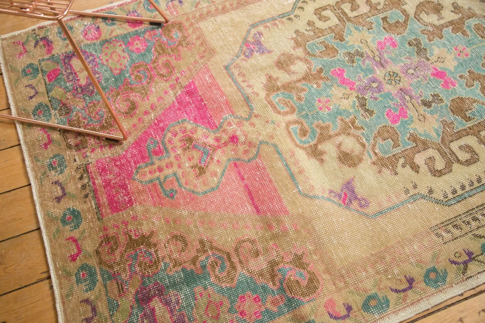 4x7.5 Vintage Distressed Oushak Rug