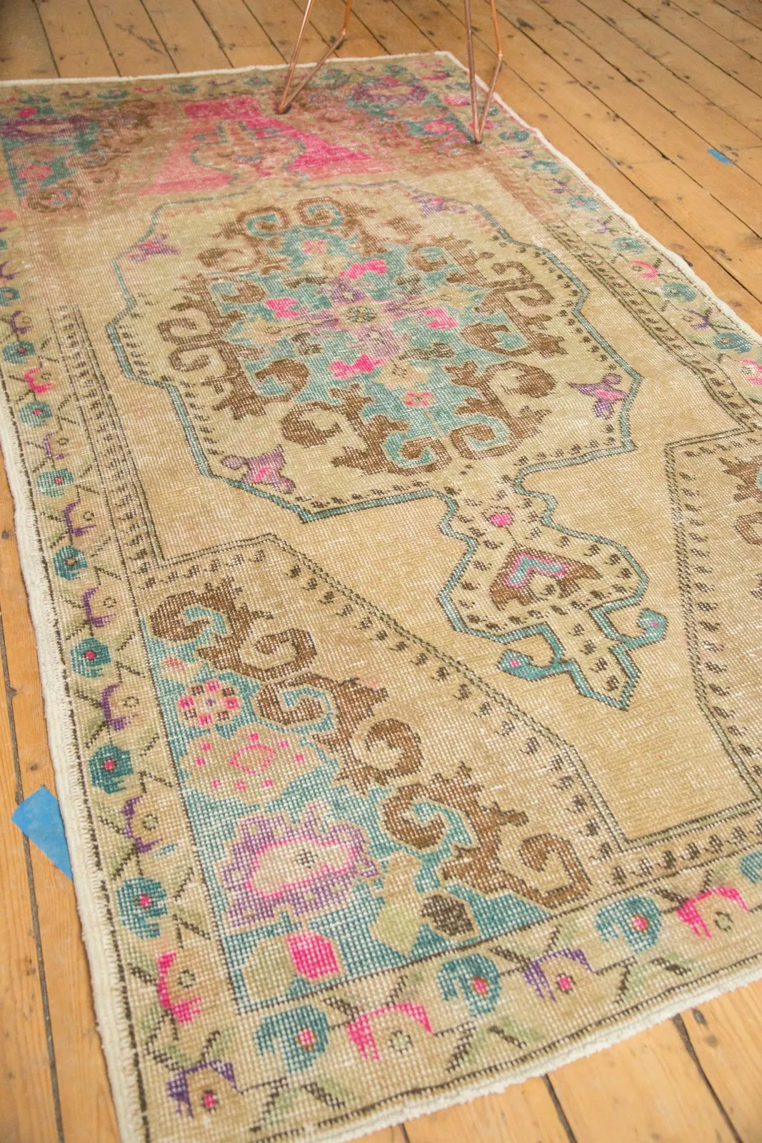 4x7.5 Vintage Distressed Oushak Rug