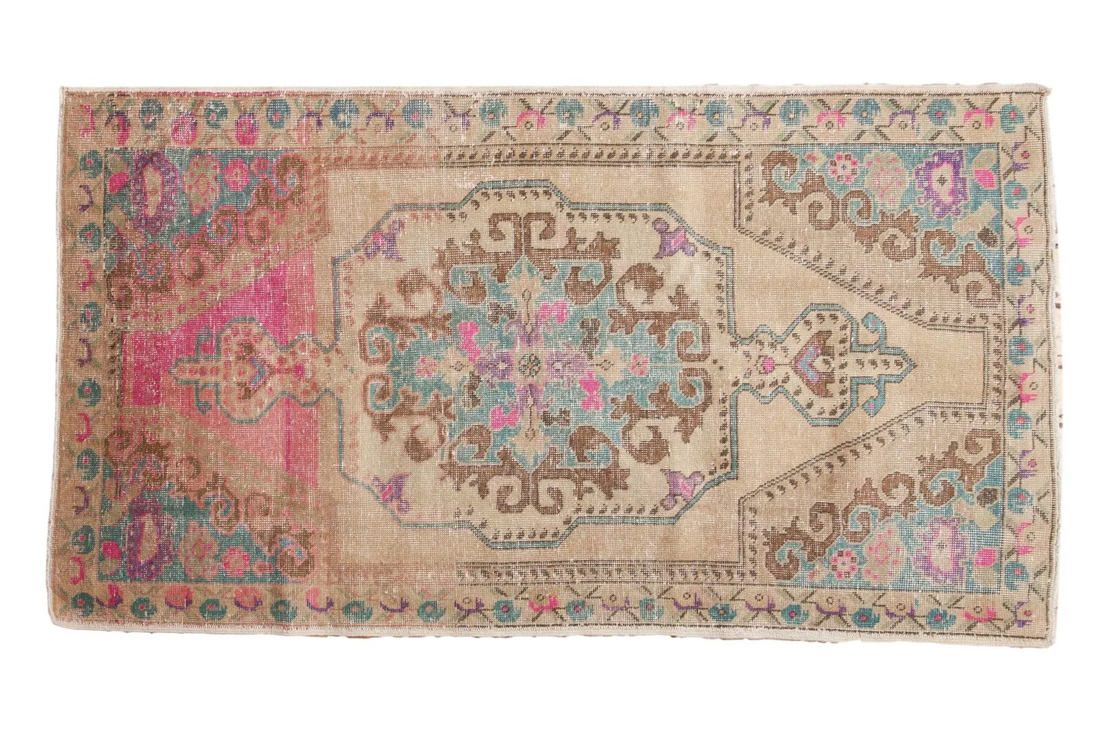 4x7.5 Vintage Distressed Oushak Rug