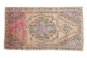 4x7.5 Vintage Distressed Oushak Rug