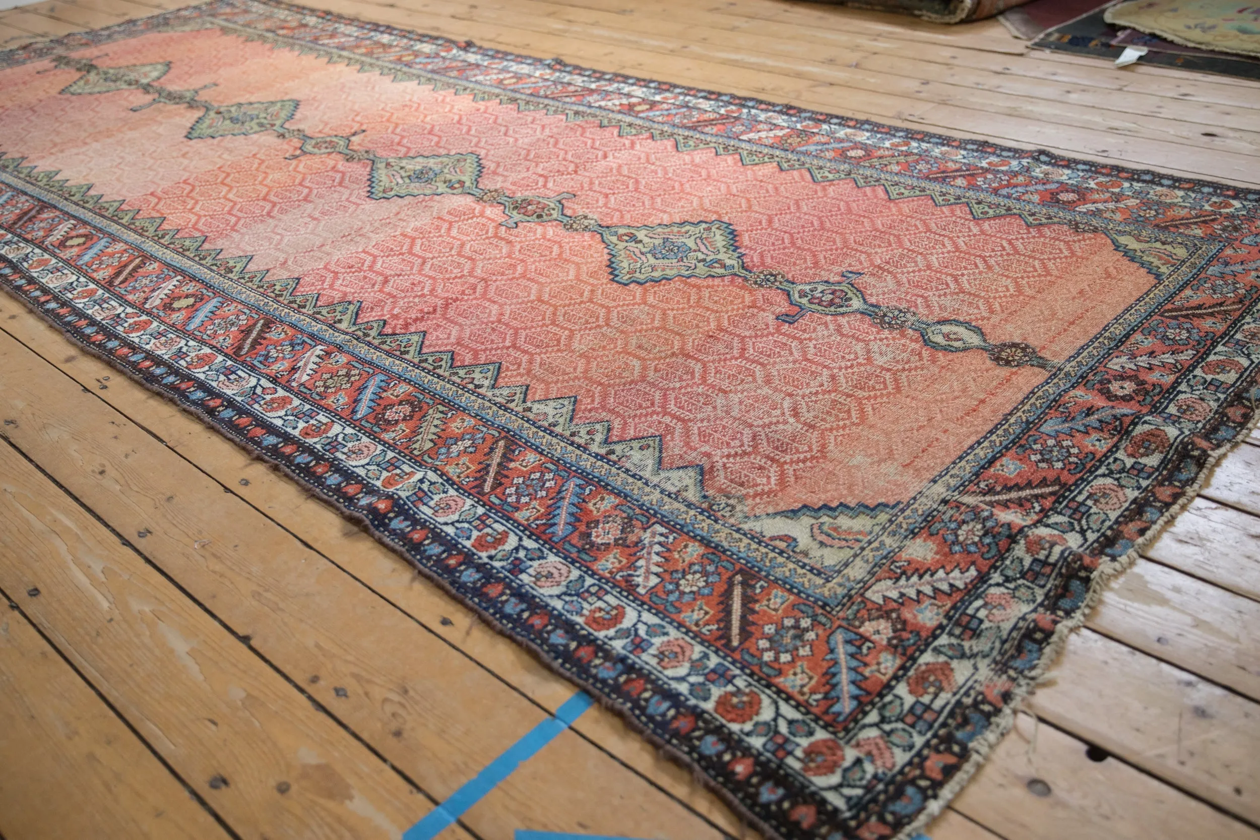 5.5x12.5 Antique Hamadan Rug Runner