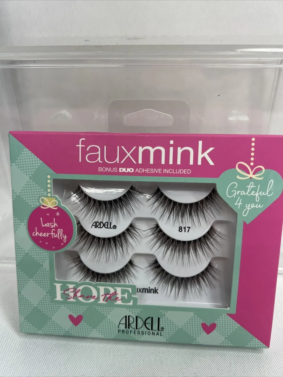 `817 Ardell Faux Mink Lashes Lightweight Knot-Free Holiday Gift Set 3 Pairs