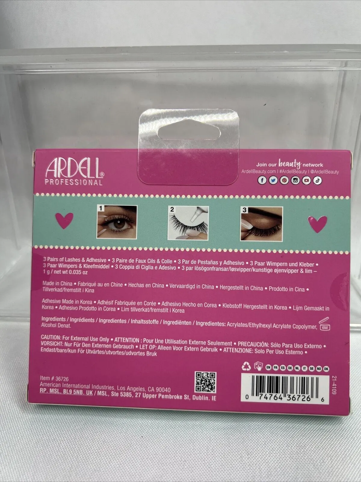`817 Ardell Faux Mink Lashes Lightweight Knot-Free Holiday Gift Set 3 Pairs