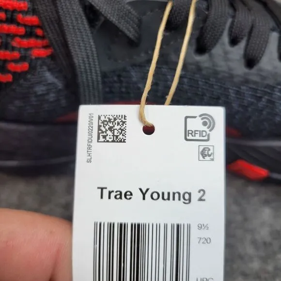Adidas‎ Trae Young 2 Hawks Mens Shoes 10 Black Orange Scarlet Active Running