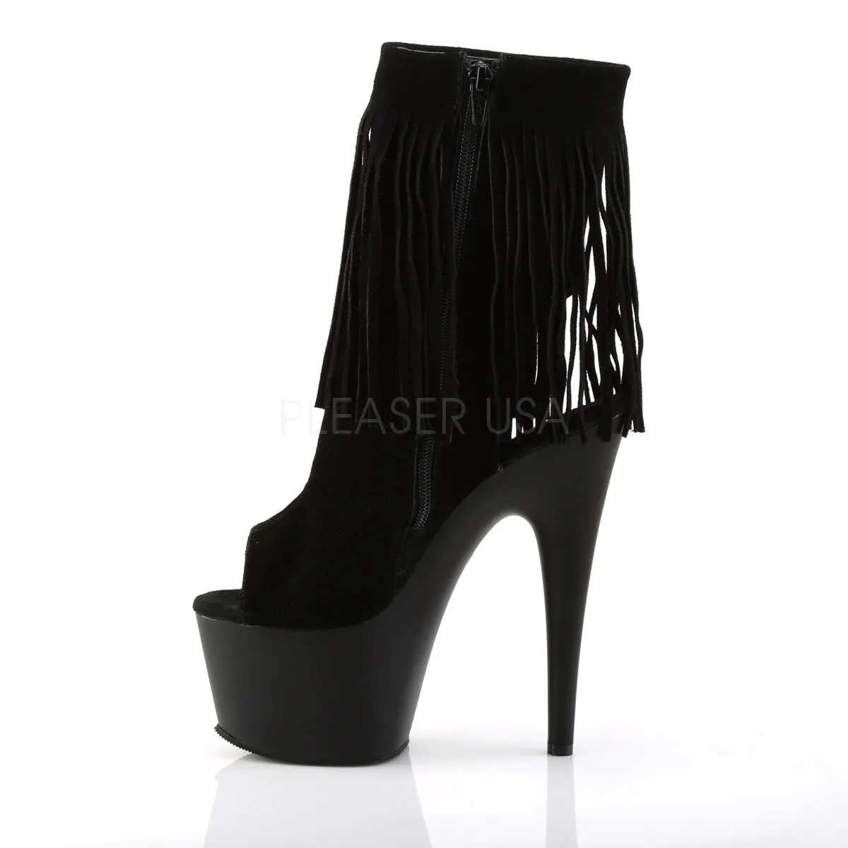 ADORE-1019  Black Suede/Black Matte