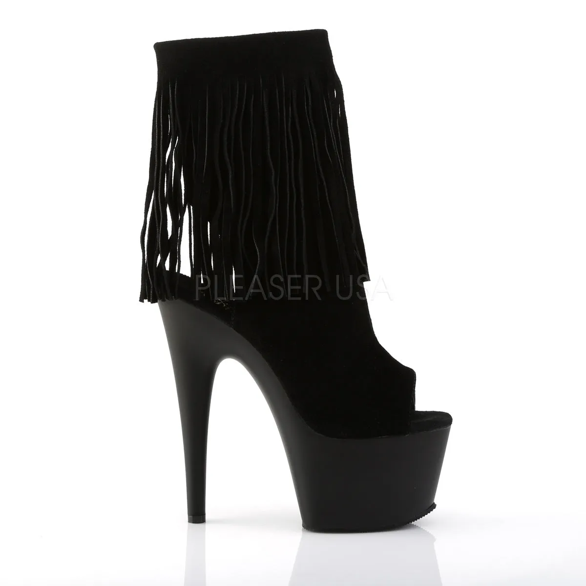 ADORE-1019  Black Suede/Black Matte