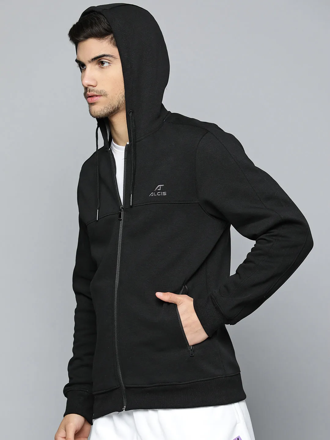 Alcis Men Running Open Front Jacket