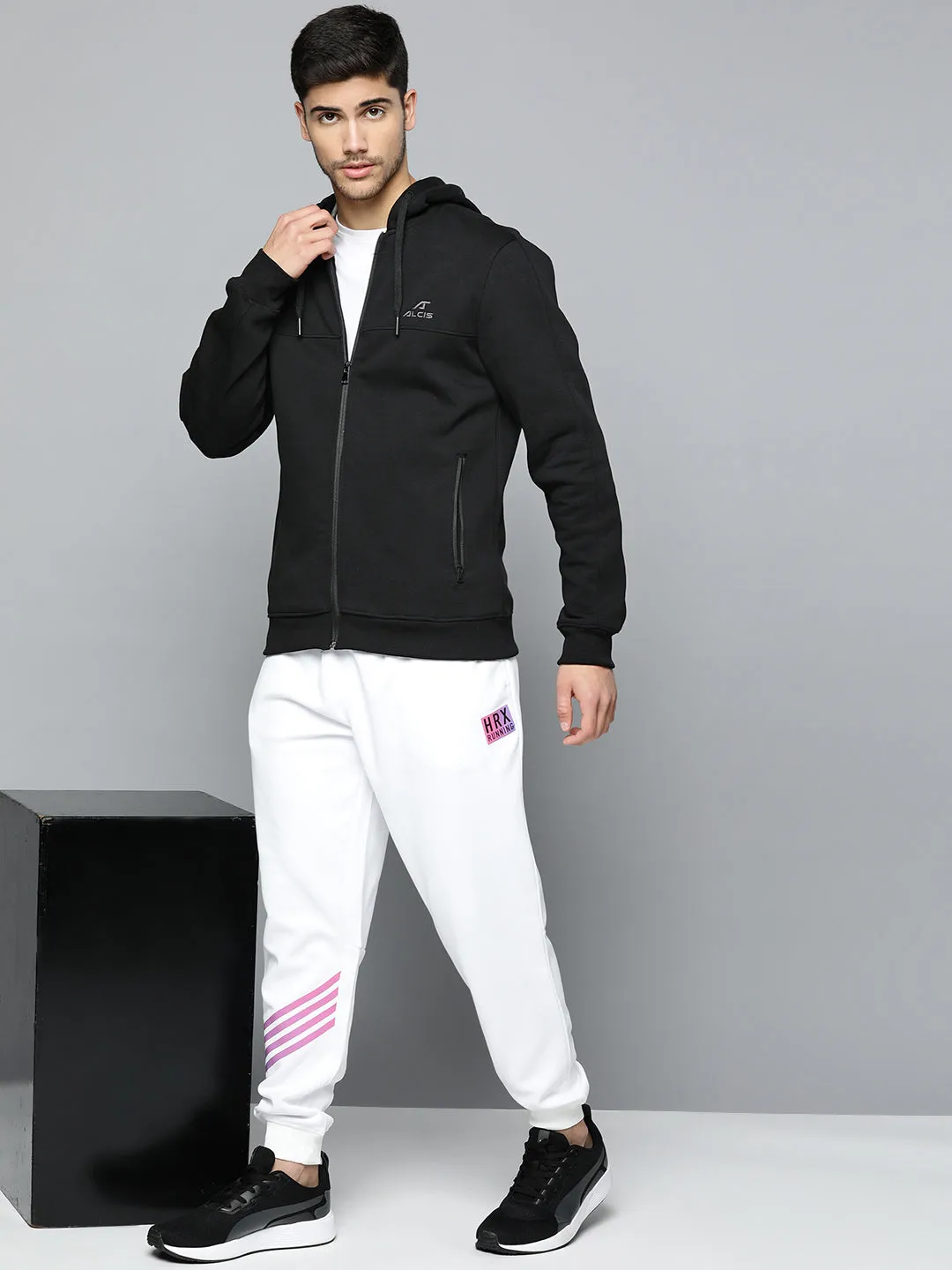 Alcis Men Running Open Front Jacket