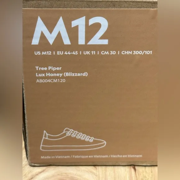 allbirds Tree Piper Lux Honey Sneaker NWT