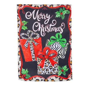 Animal Print Presents Suede Garden Flag,14s11078