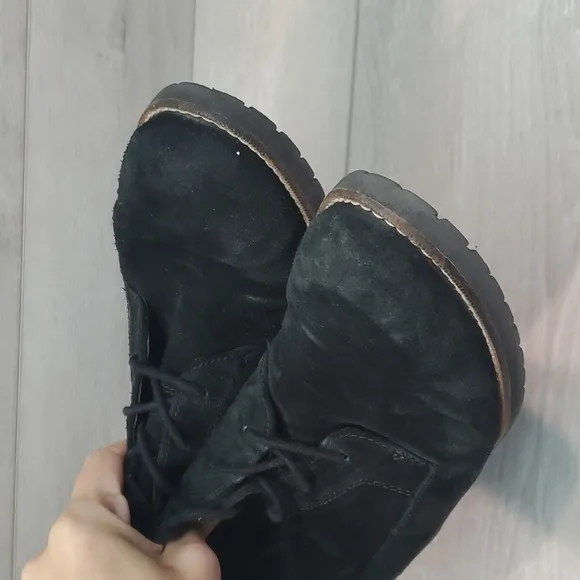 Anthropologie Franco Sarto Womens Civic Suede Booties shoes sz 8M
