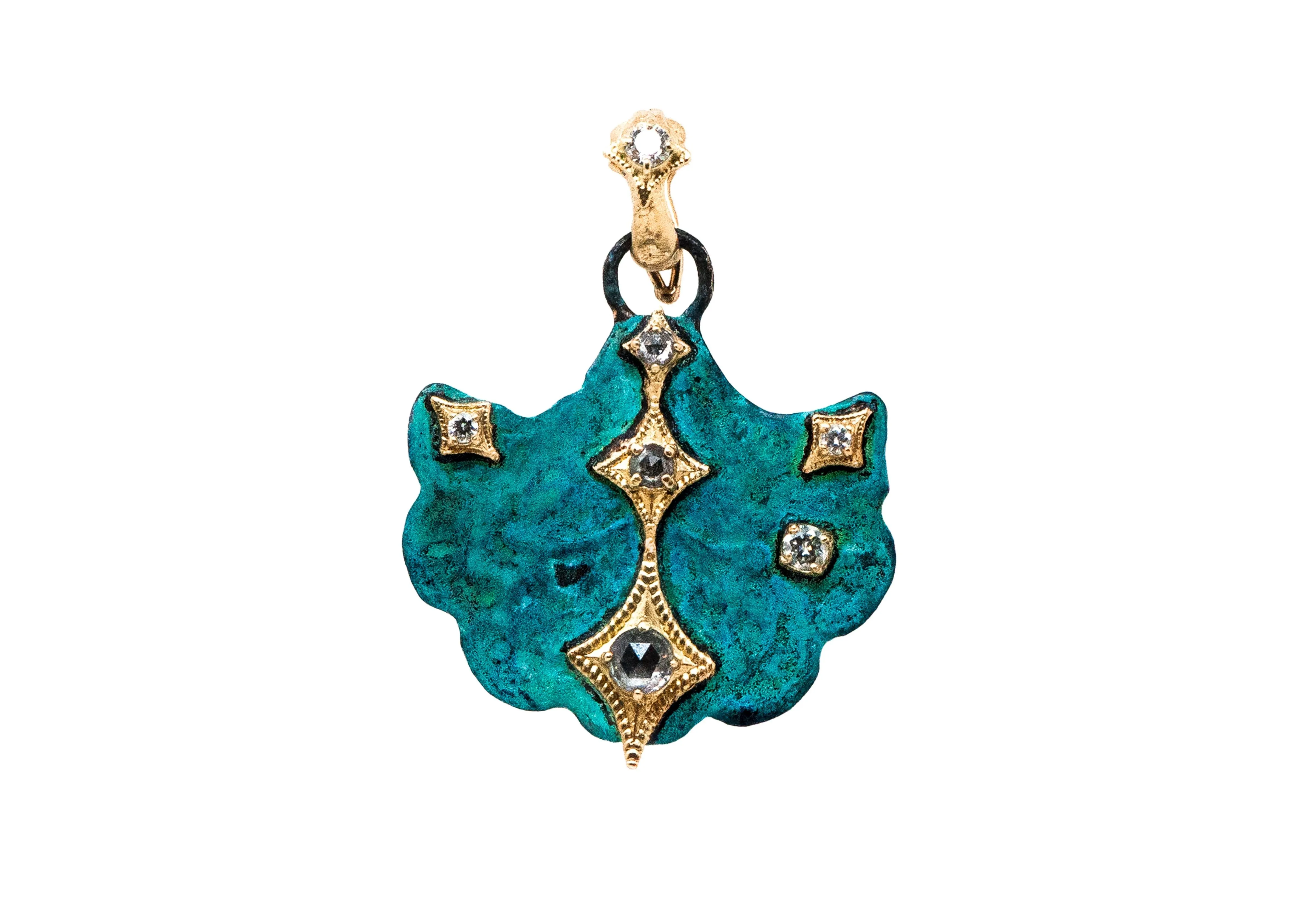ARTIFACT TEAL PATINA WITH GREY AND WHITE DIAMONDS ENHANCER