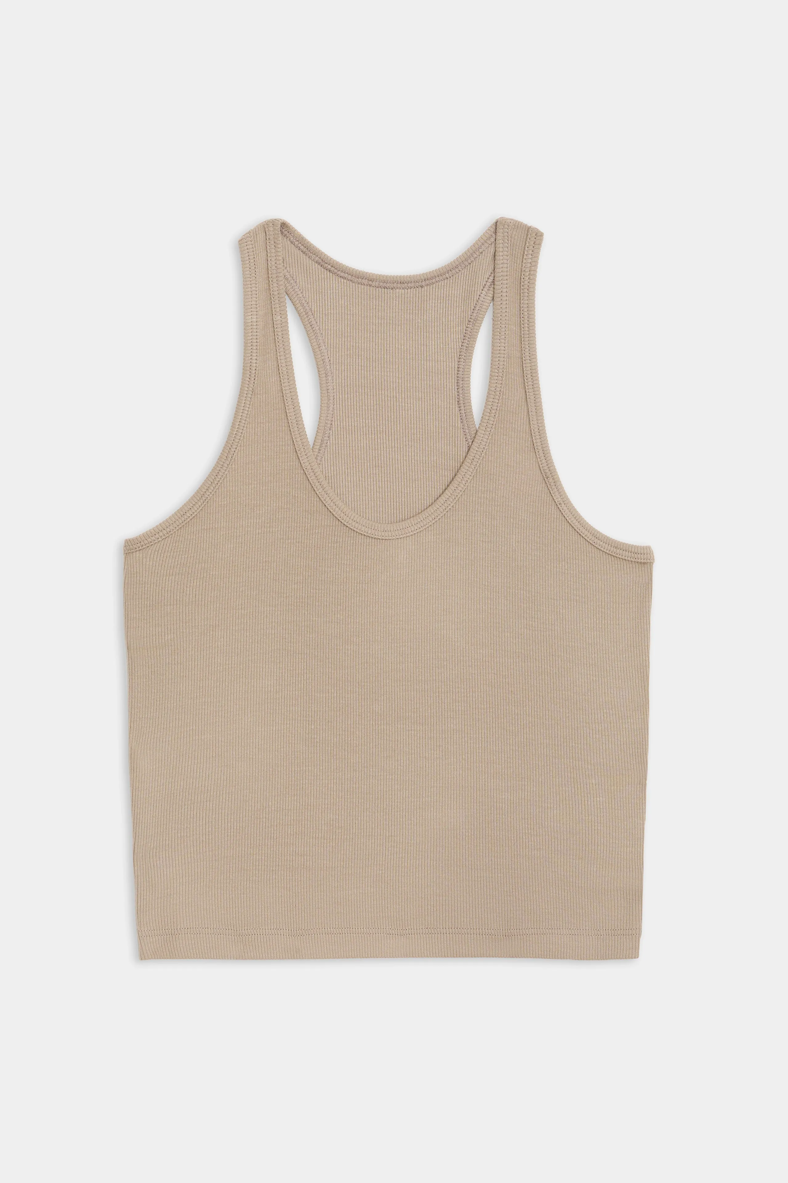 Ashby Rib Crop - Latte