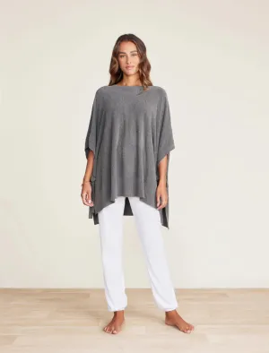 Barefoot Dreams Cozy Chic Hi Lo Poncho with Side Tie