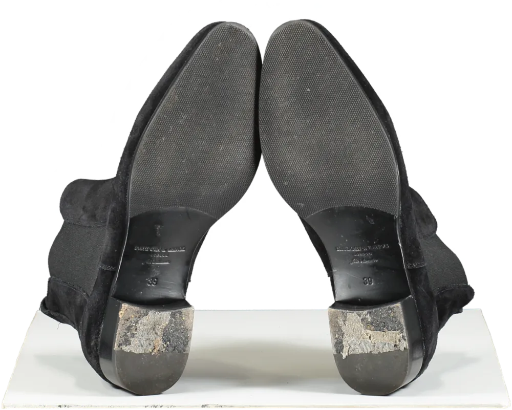 Baudoin & Lange Joan Boot In Black Glove Suede UK 6 EU 39 👠
