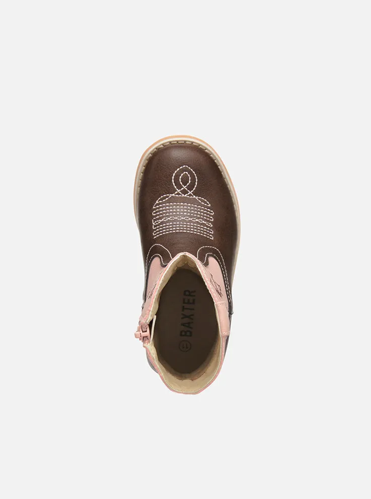 Baxter Junior Western Boots Light Pink