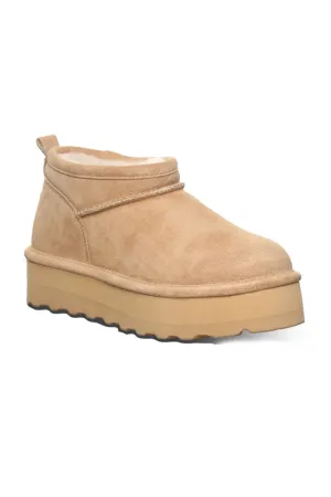 Bearpaw Retro Super Shorty Ankle Booties for Women in Iced Coffee | 3051W-243 ICED COFFEE