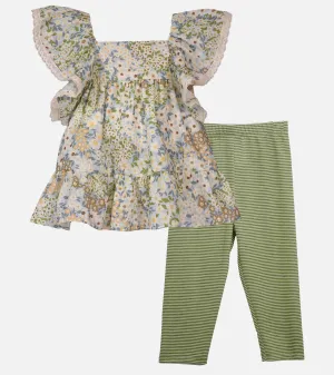 Beatrice Floral Capri Legging Set