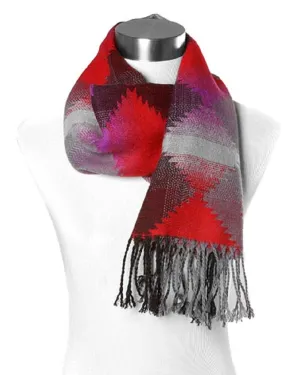 Black and Red Aztec Scarf