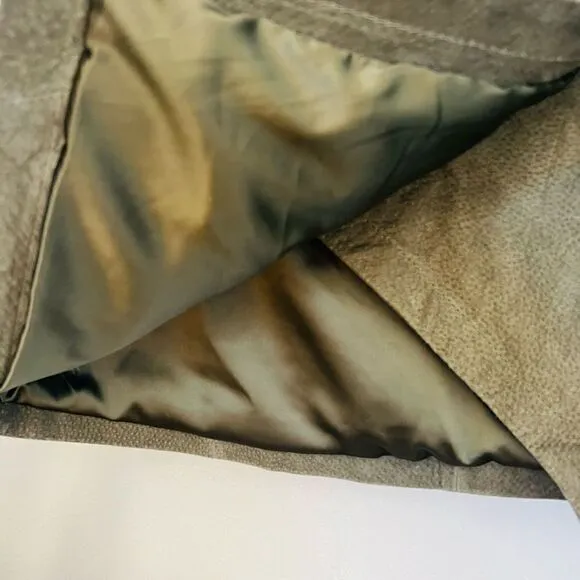 BLANK NYC Snap Front Suede Wrap Skirt, Sage Green, 28 Waist, Small/Medium, NWT