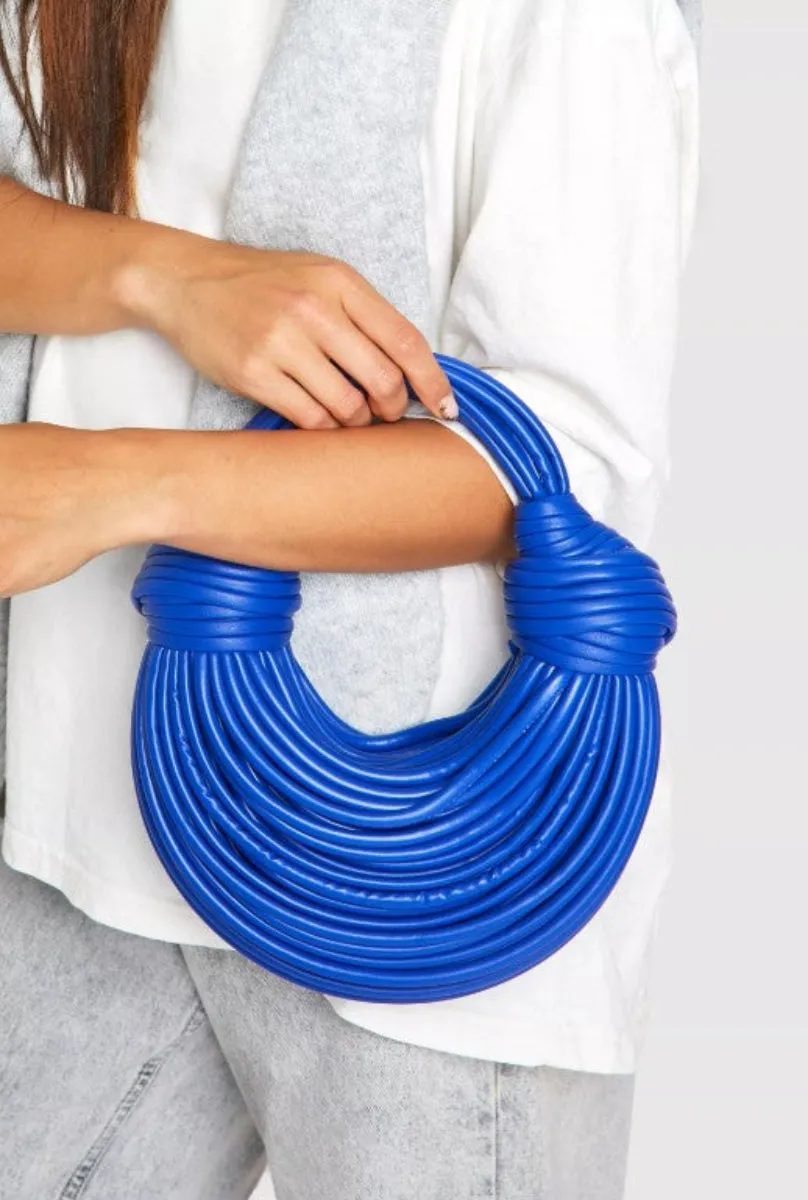 Blue Knotty Strappy Bag