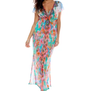 BOHO CHIC - Cap Sleeve Long Caftan