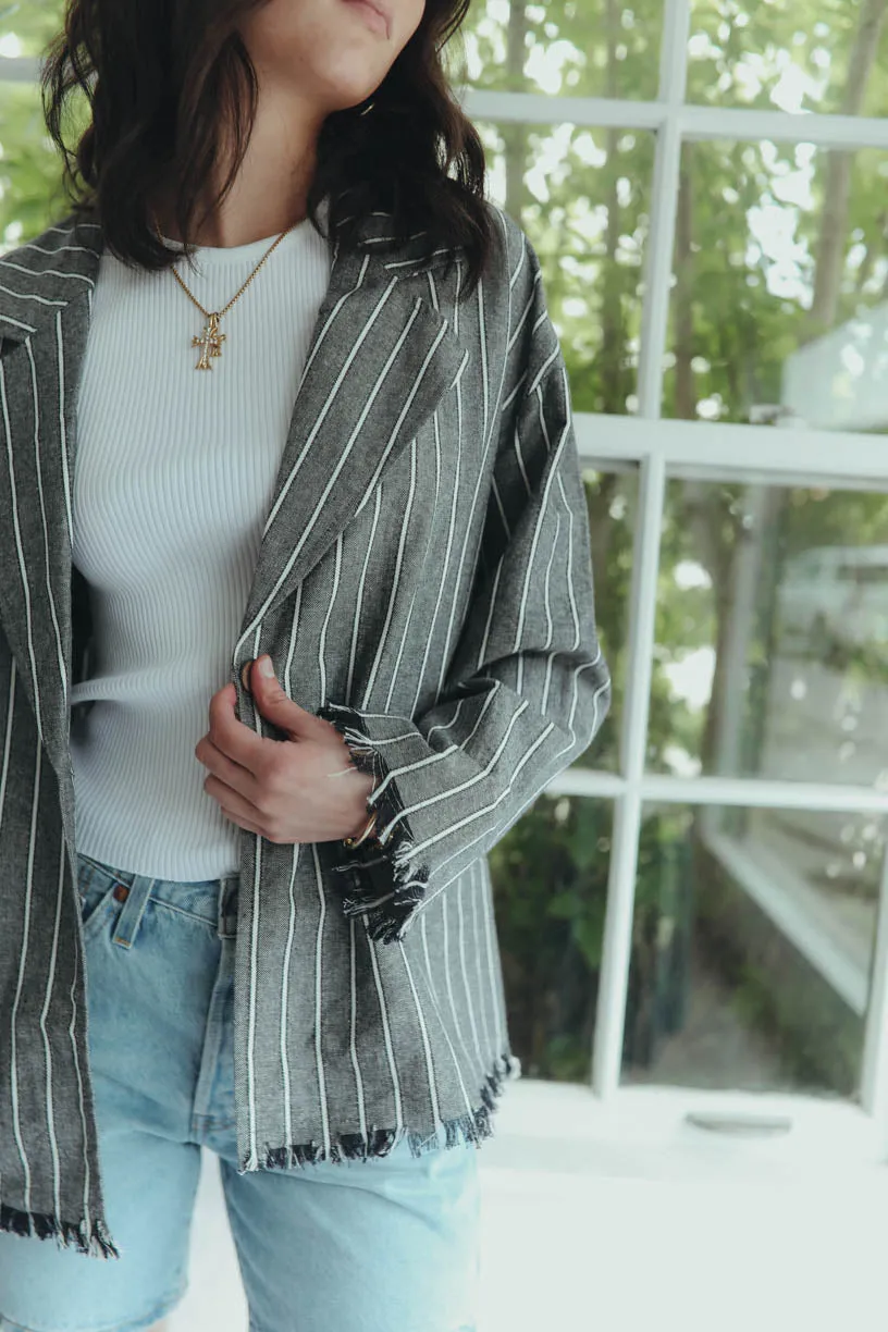 Breezy Days Blazer in Grey