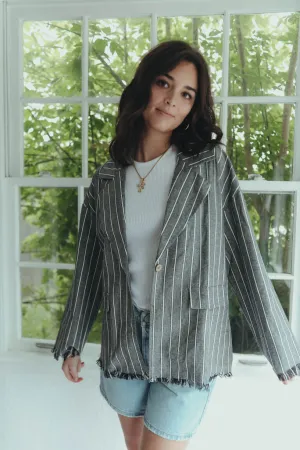 Breezy Days Blazer in Grey