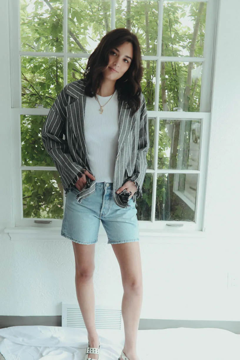 Breezy Days Blazer in Grey
