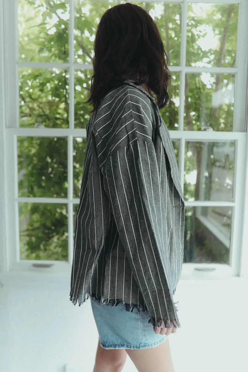 Breezy Days Blazer in Grey