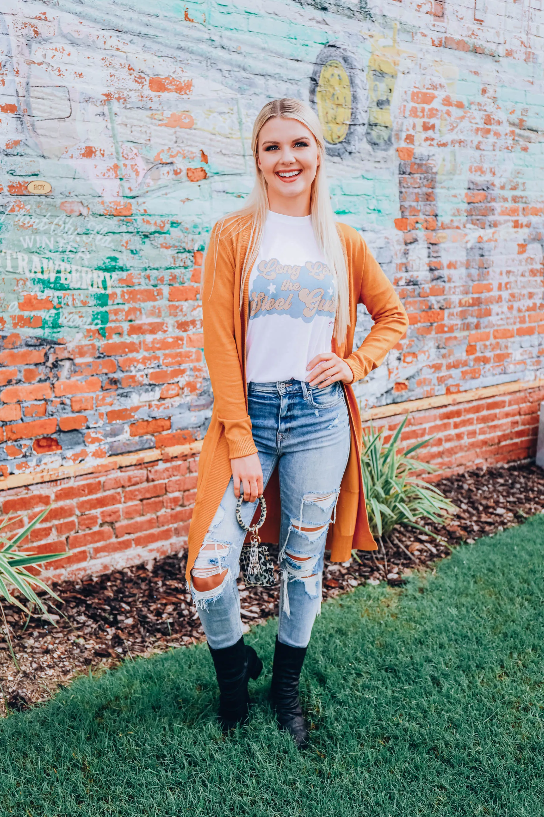 Breezy Dayz Cardigan - Mustard