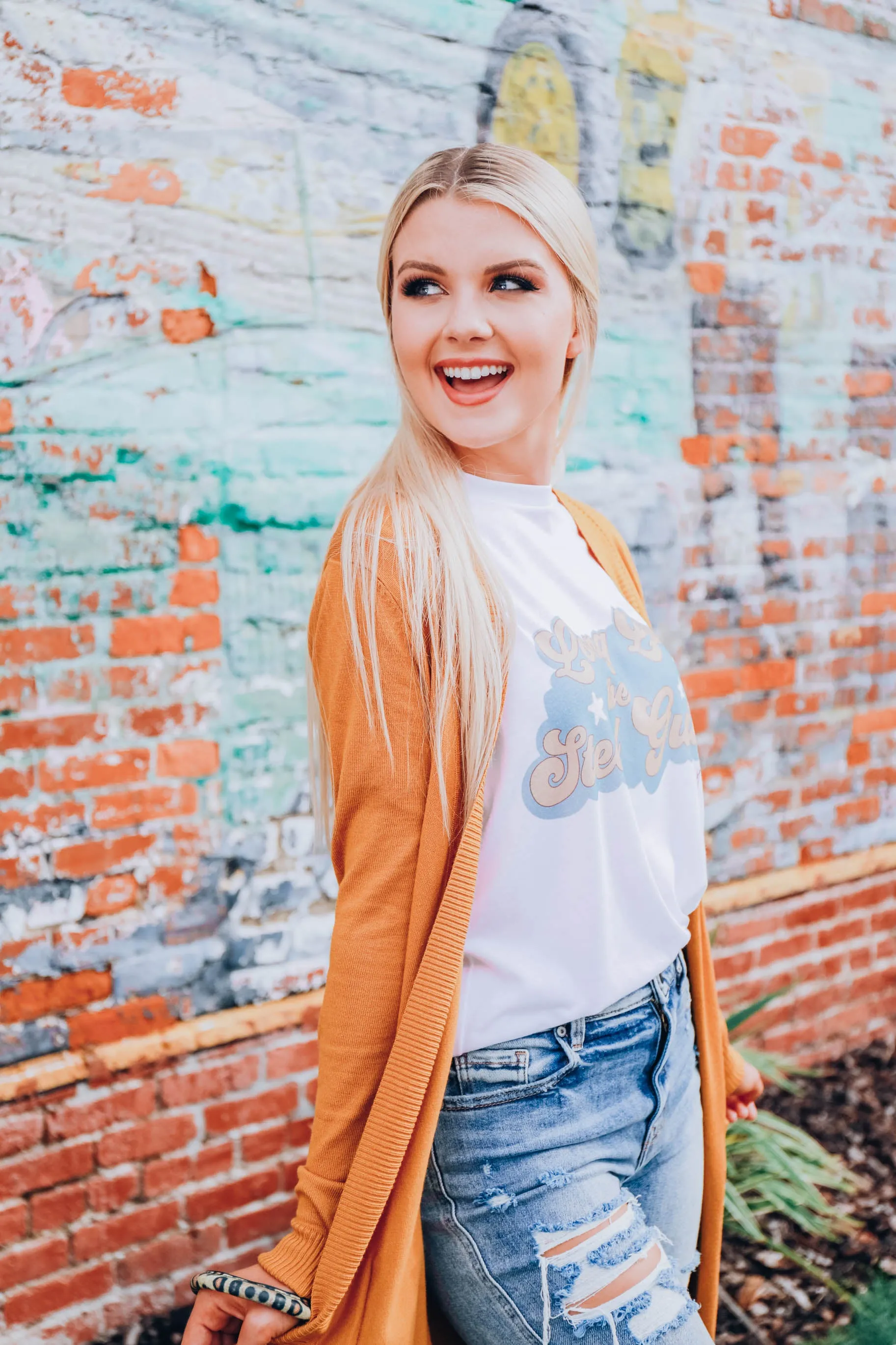Breezy Dayz Cardigan - Mustard