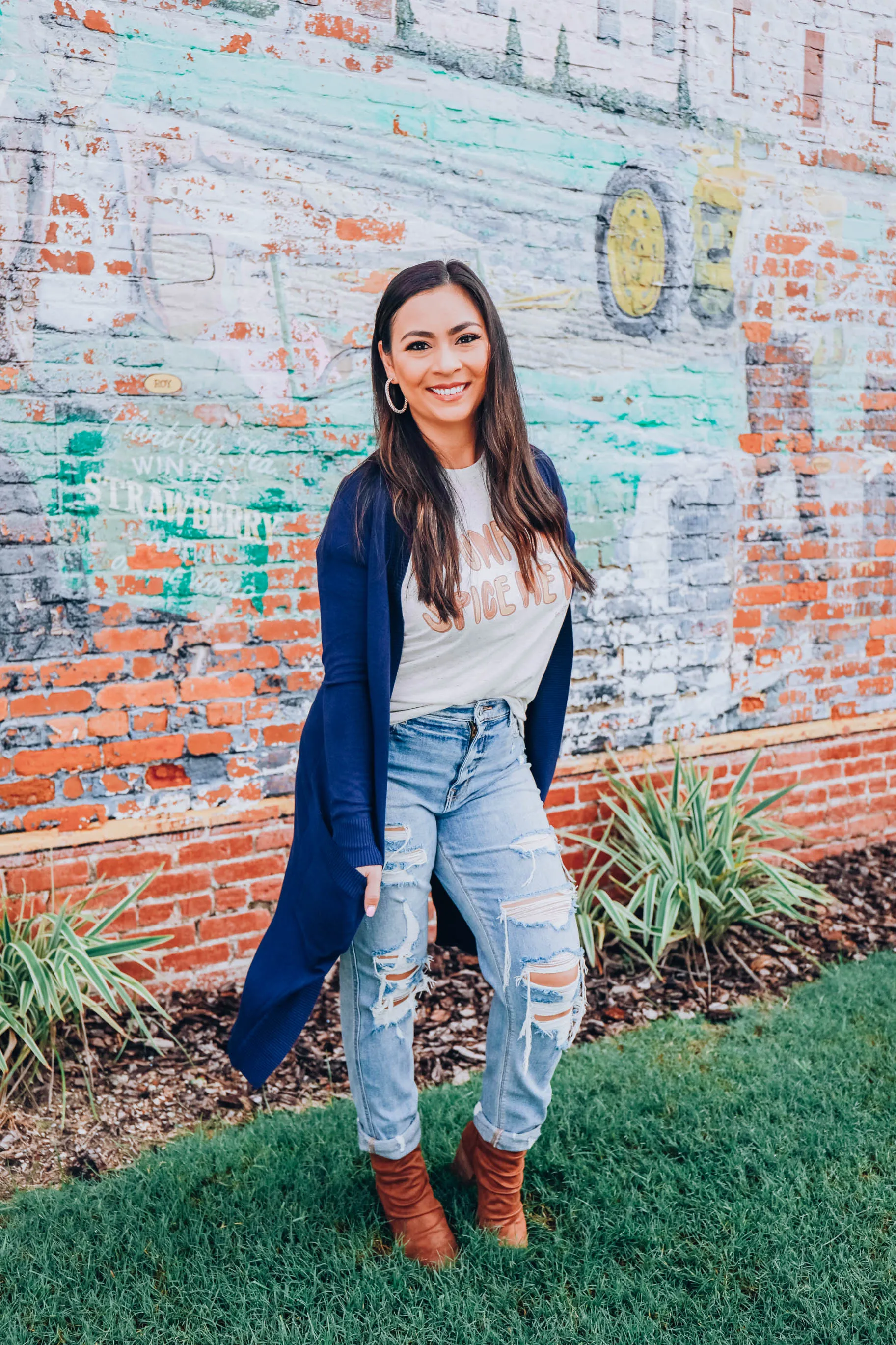 Breezy Dayz Cardigan - Navy