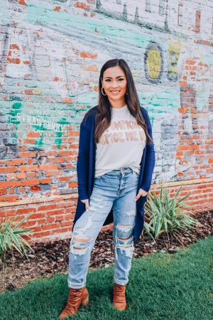 Breezy Dayz Cardigan - Navy