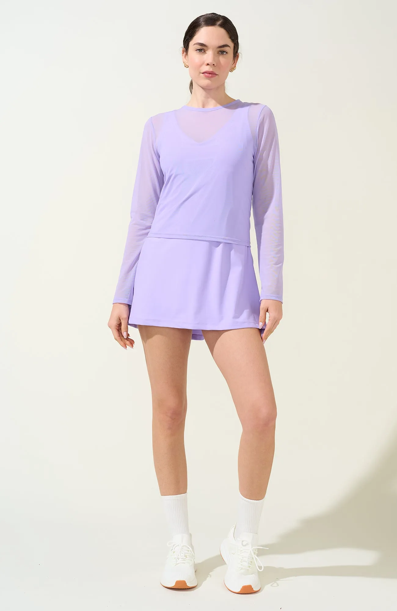 Breezy Mesh Top Lilac