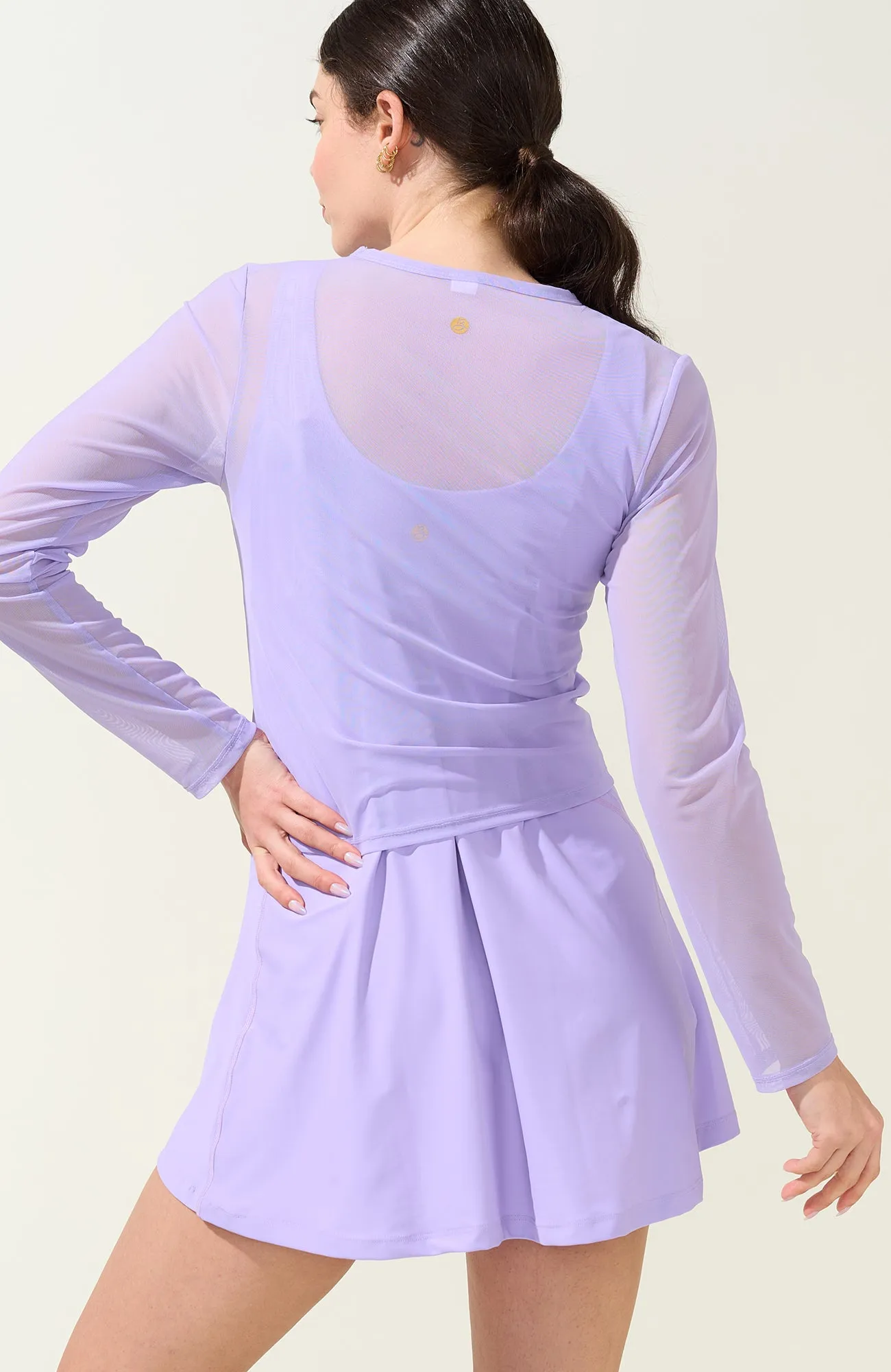 Breezy Mesh Top Lilac
