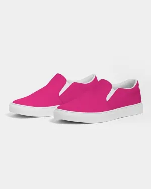 Bright Cool Pink Slip-On Canvas Sneakers | Men's | Bright Pure Cool Pink | C0M100Y25K0