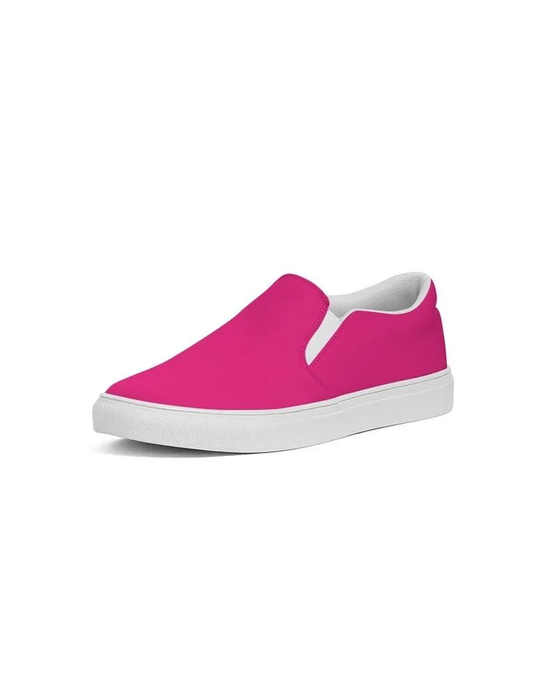 Bright Cool Pink Slip-On Canvas Sneakers | Men's | Bright Pure Cool Pink | C0M100Y25K0