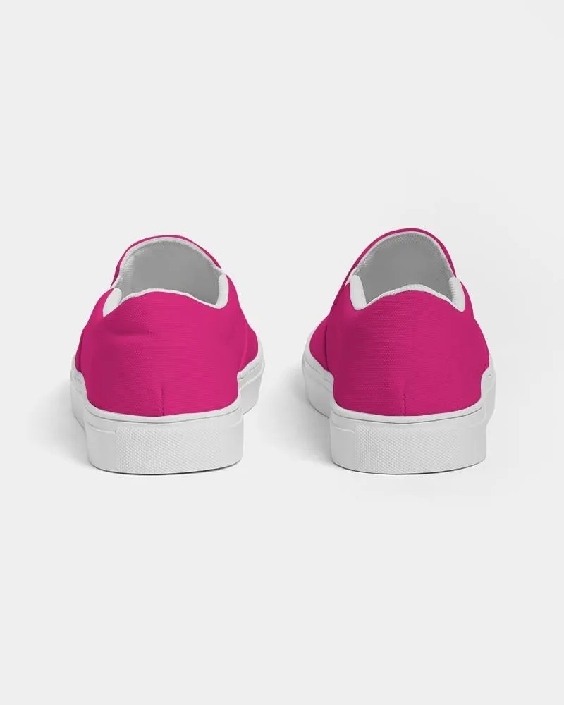 Bright Cool Pink Slip-On Canvas Sneakers | Men's | Bright Pure Cool Pink | C0M100Y25K0