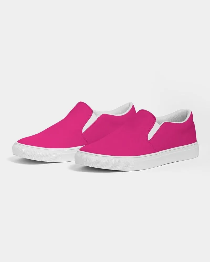 Bright Cool Pink Slip-On Canvas Sneakers | Men's | Bright Pure Cool Pink | C0M100Y25K0